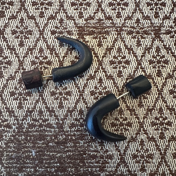 Faux-spacer earrings - Picture 2 of 3